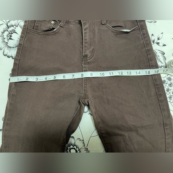 Khaki/Tan Flare Jeans - Picture 4 of 7